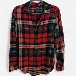 American Eagle Outfitters “ahh-mazingly soft” Boyfriend Fit Plaid Button Down